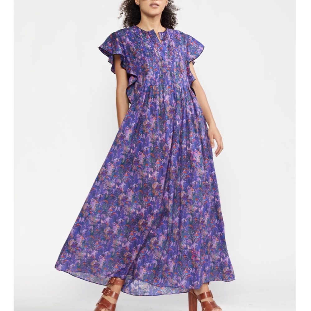 Cynthia Rowley Nairobi kaftan purple XS Like New